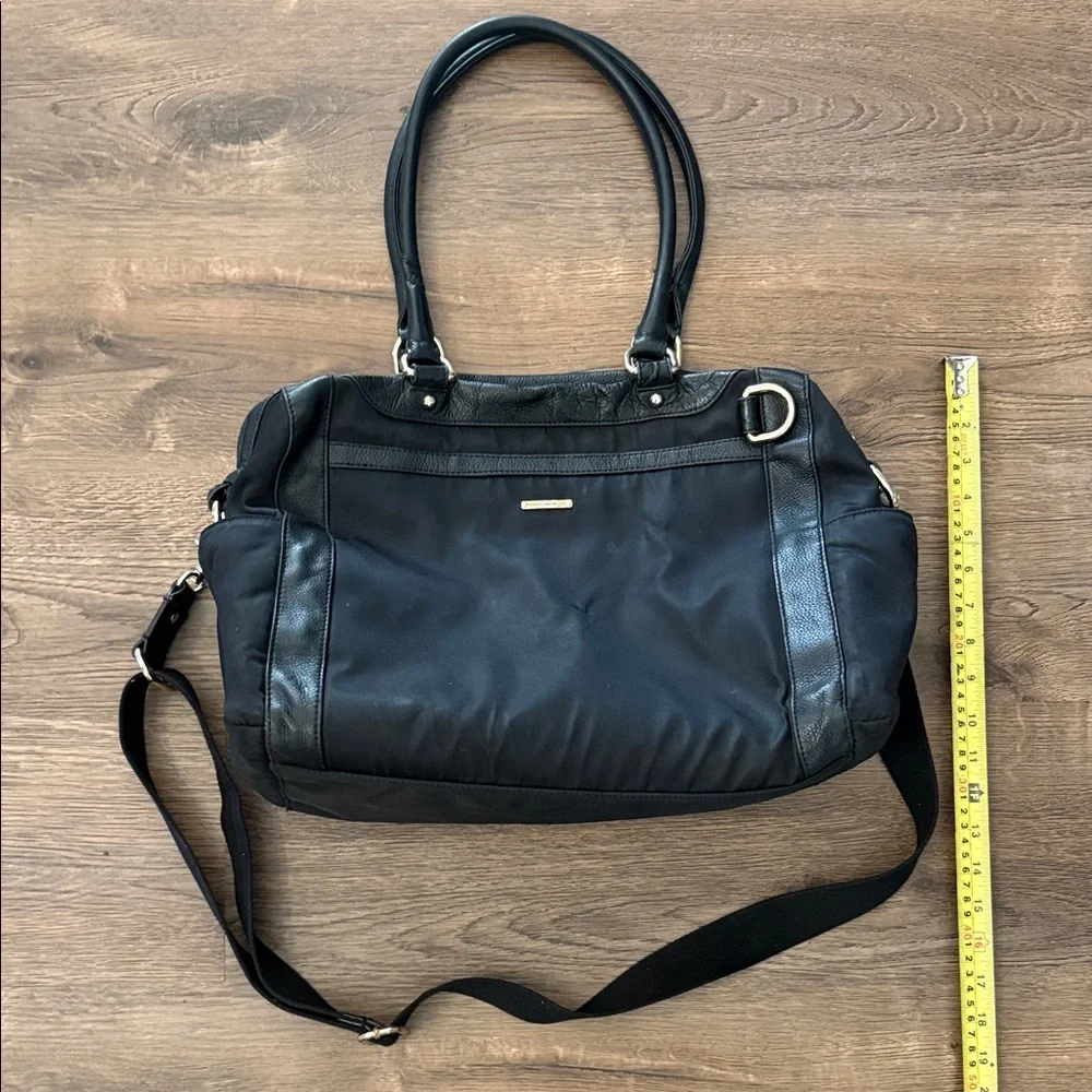 Rebecca Minkoff Knocked up Black Nylon and Leather Diaper bag Tote